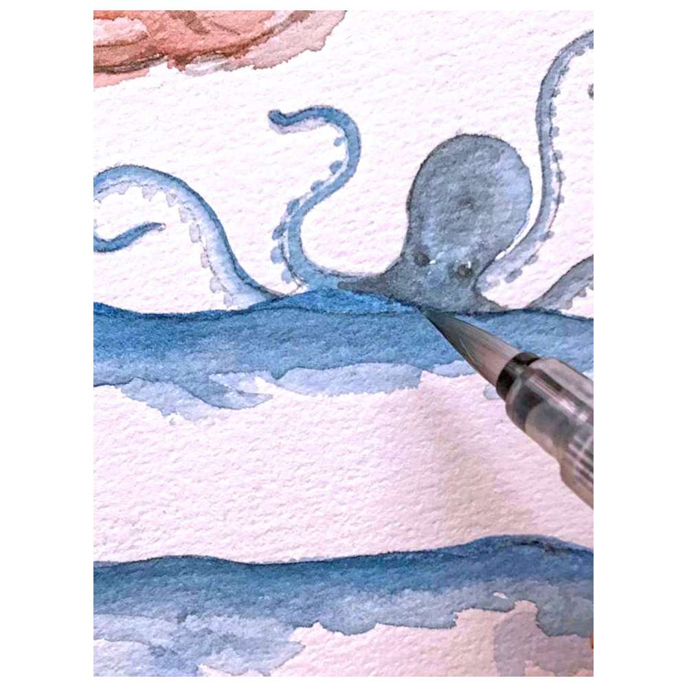 بطانية موسلين عضوية من مالابار بيبي - لون المحيط