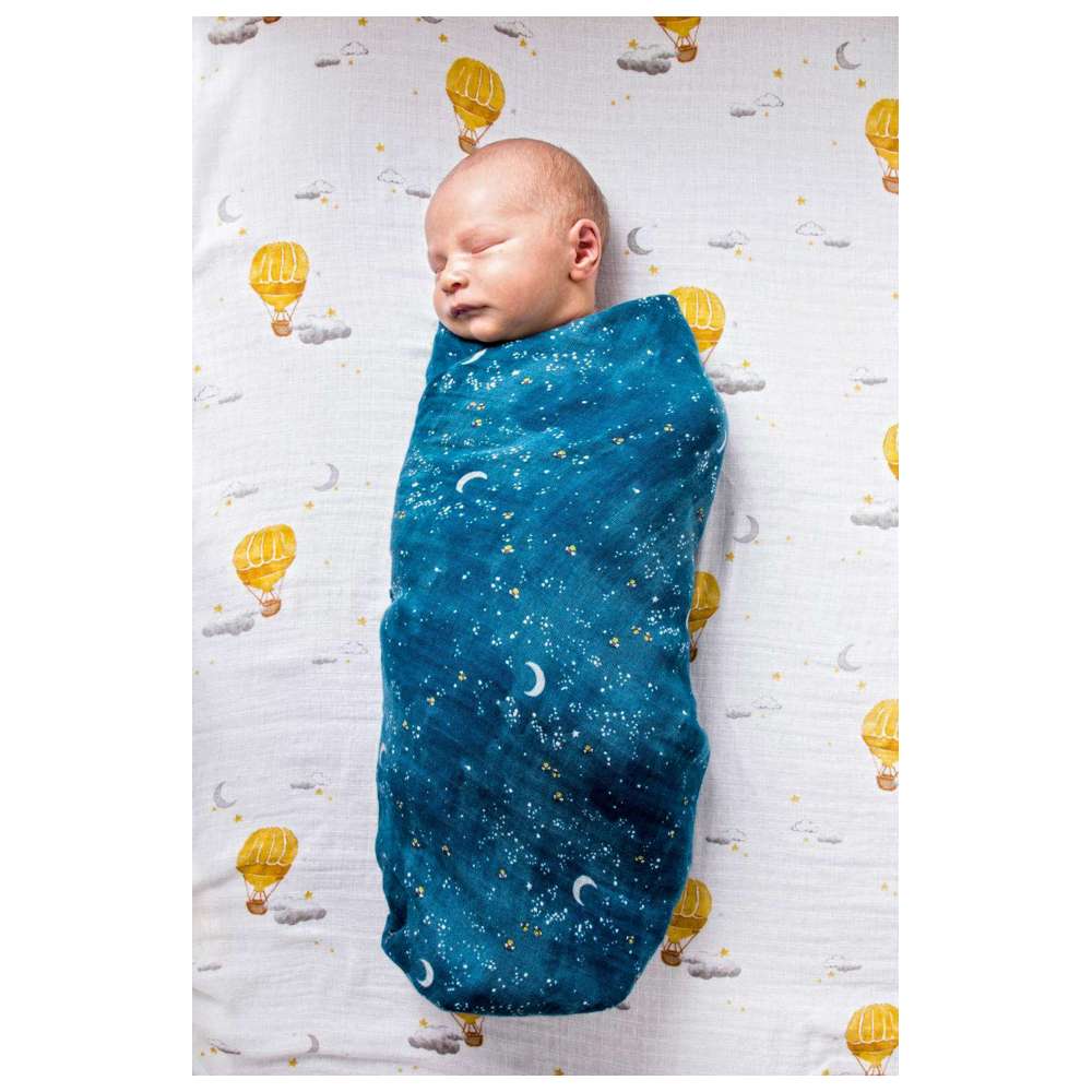 بطانية موسلين عضوية من مالابار بيبي - ليلة مرصعة بالنجوم