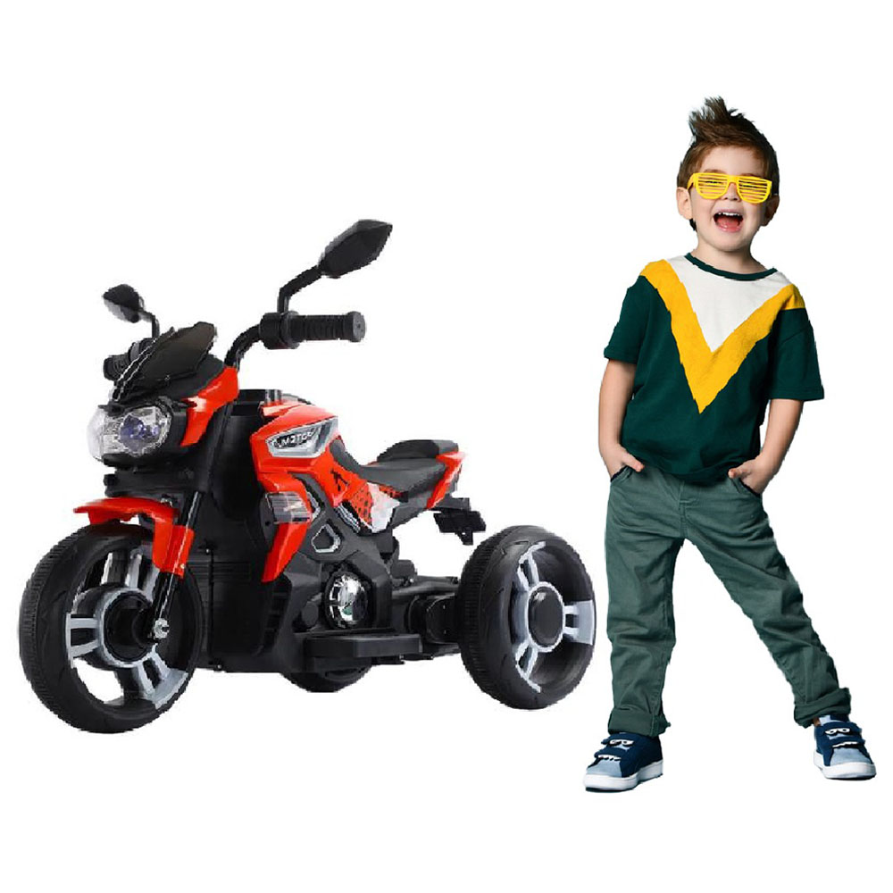 Megastar - 12V Unicorn Ninja Ride On Motortrike - Red