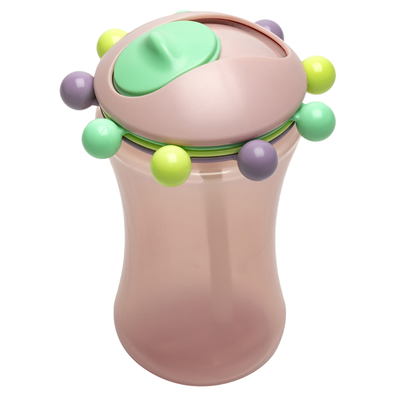 Melii - Abacus Straw Sippy Cup - 2pcs - Green & Pink