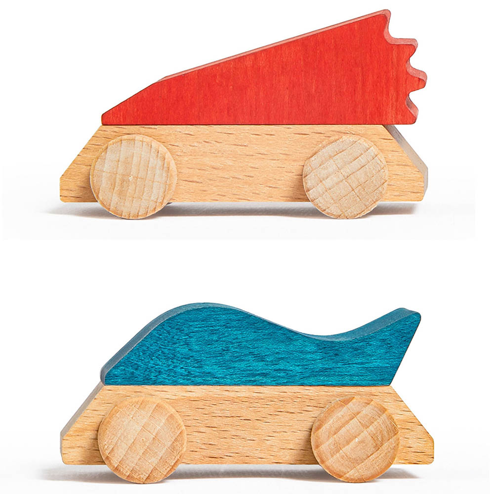 Lubulona - Wooden Supercars: Fire And Water - 2pcs