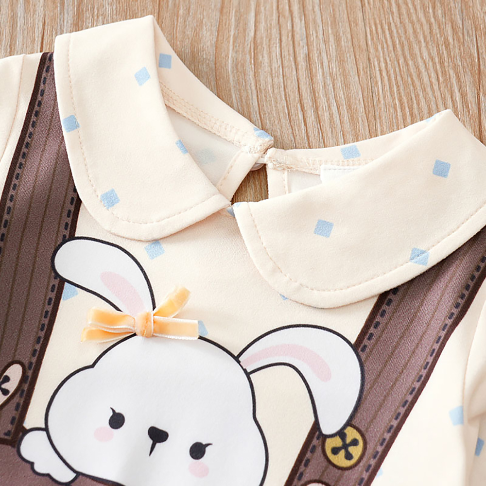 شوغر راش - أفرول بأكمام طويلة - حيوانات - بني وبيج