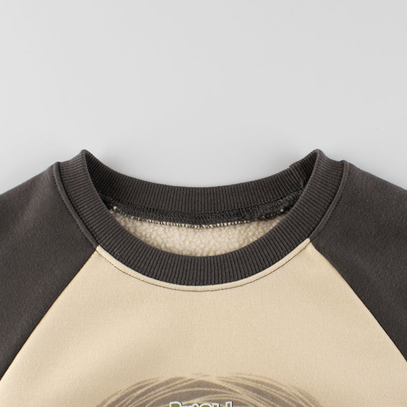 Sugar Rush - Sunbeam Bright Printed Regular Sweatshirt - Beige/Grey