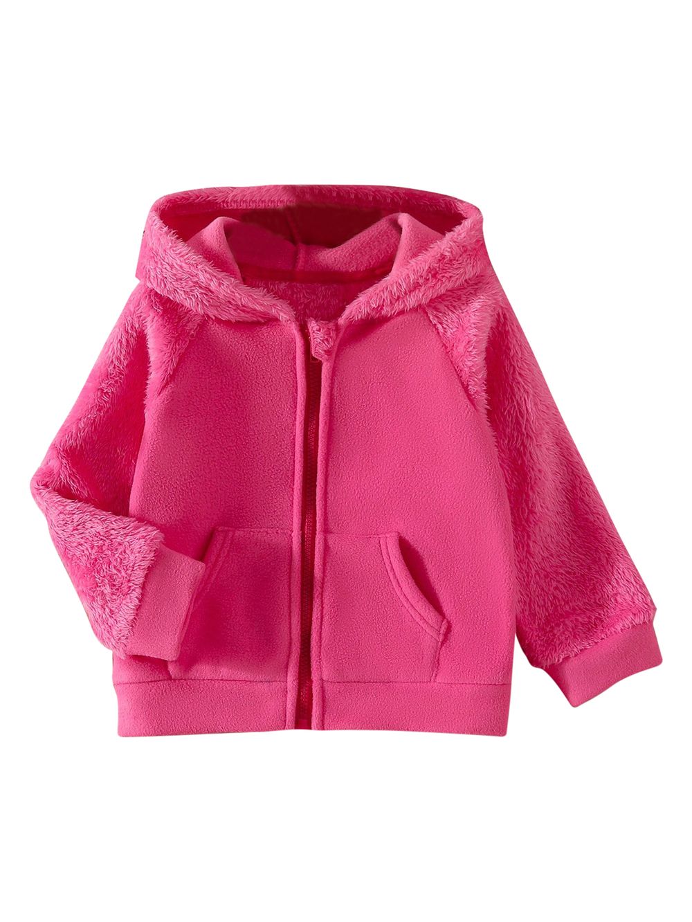 جاكيت بناتي سادة مُصمم حسب الطلب - شوغر راش - وردي