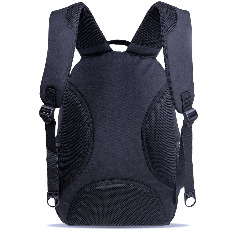 شنطة ظهر كورنيليا للكمبيوتر المحمول من جيه وورلد - نيويورك، مناسبة للجنسين - لون أسود - مقاس 18 إنش