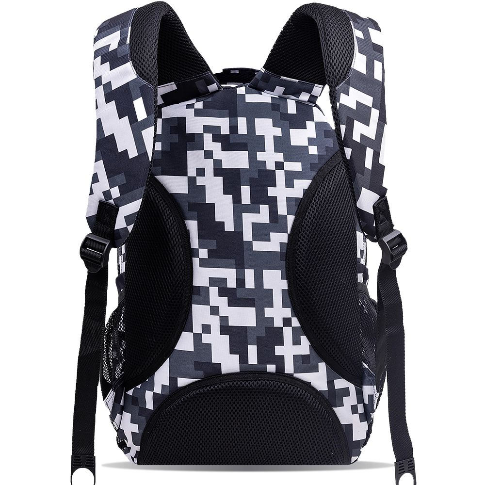 شنطة ظهر كورنيليا للكمبيوتر المحمول من جيه وورلد - نيويورك، مناسبة للجنسين - مموهة - مقاس 18 إنش