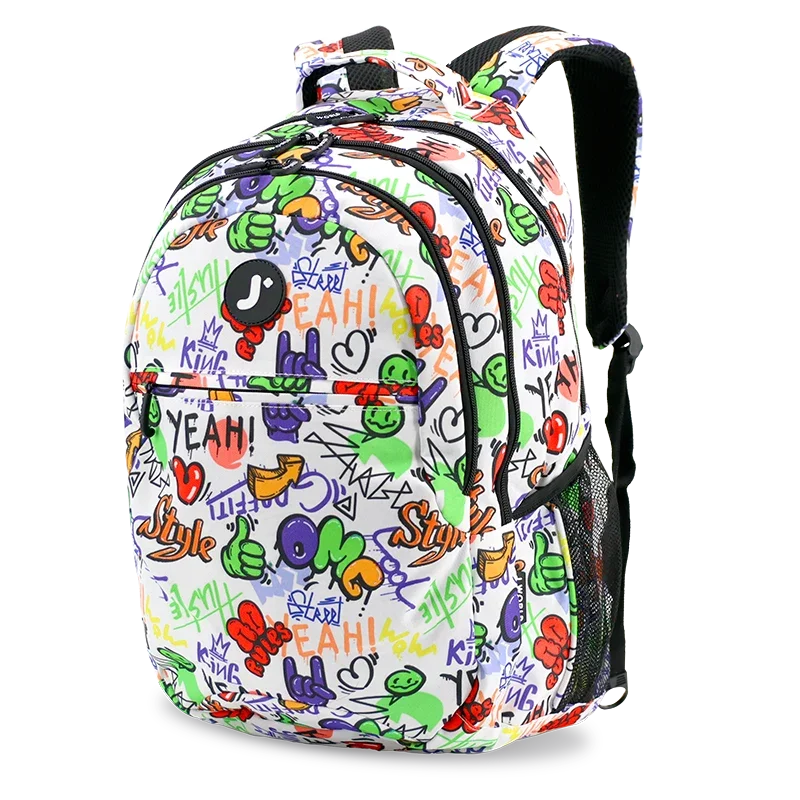 شنطة ظهر كورنيليا للكمبيوتر المحمول من نيويورك للجنسين - فن الشارع - مقاس 18 إنش