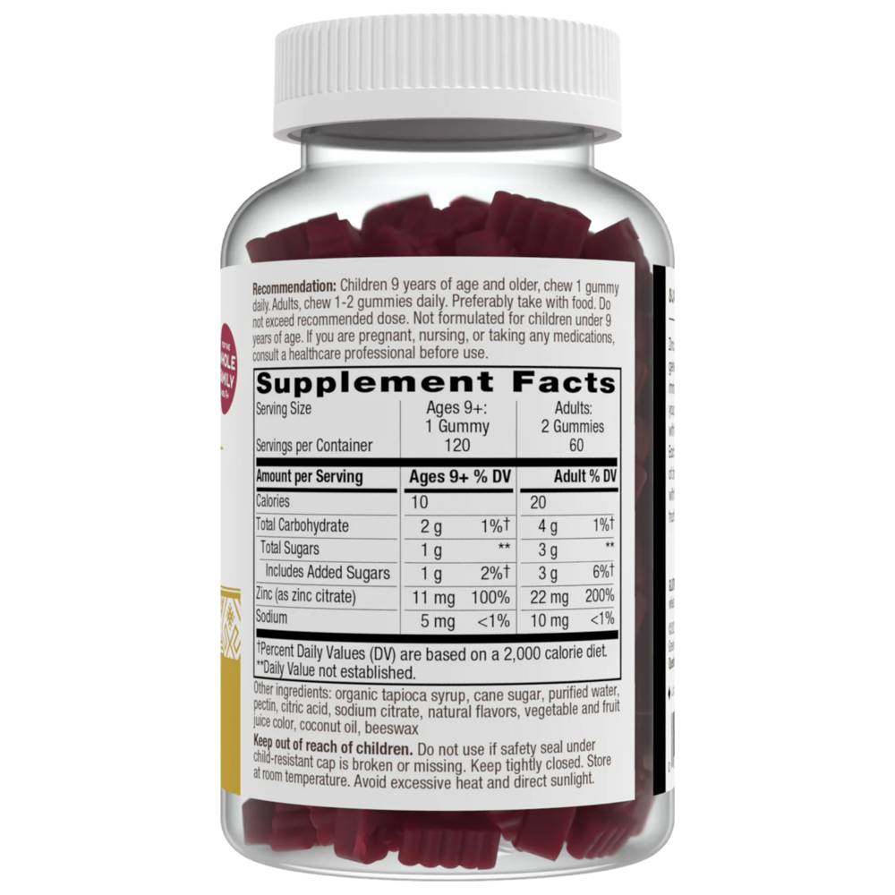 نيتشرز واي - علكات الزنك - بنكهة التوت المشكل - ١٢٠ قطعة