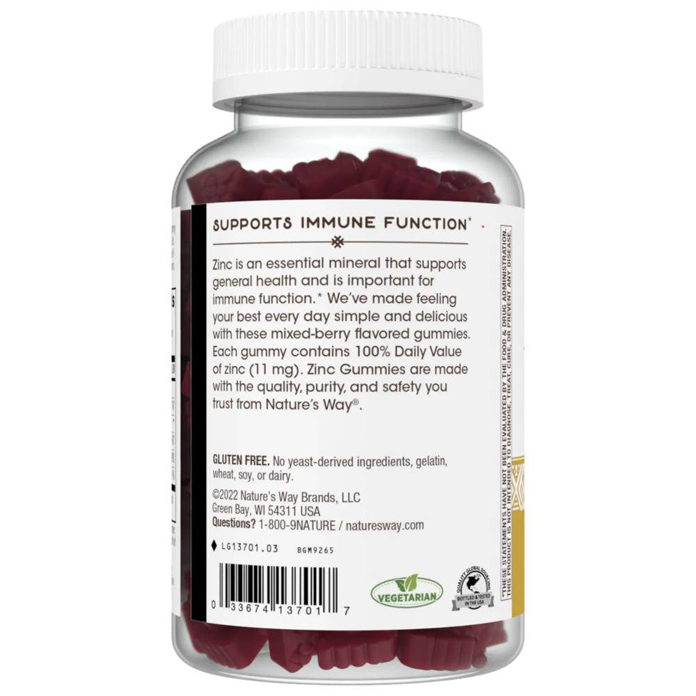 نيتشرز واي - علكات الزنك - بنكهة التوت المشكل - ١٢٠ قطعة