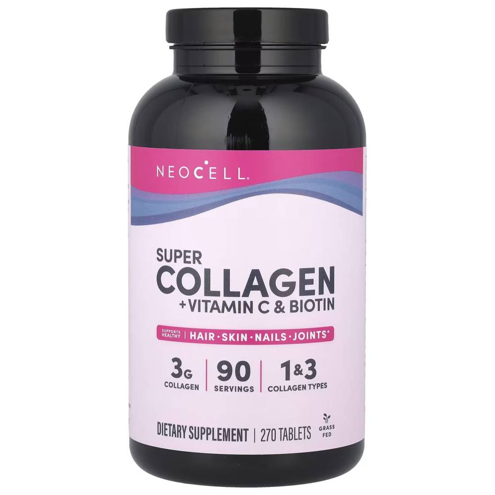 نيوسيل - أقراص سوبر كولاجين مع فيتامين سي والبيوتين - ٢٧٠ قرصًا