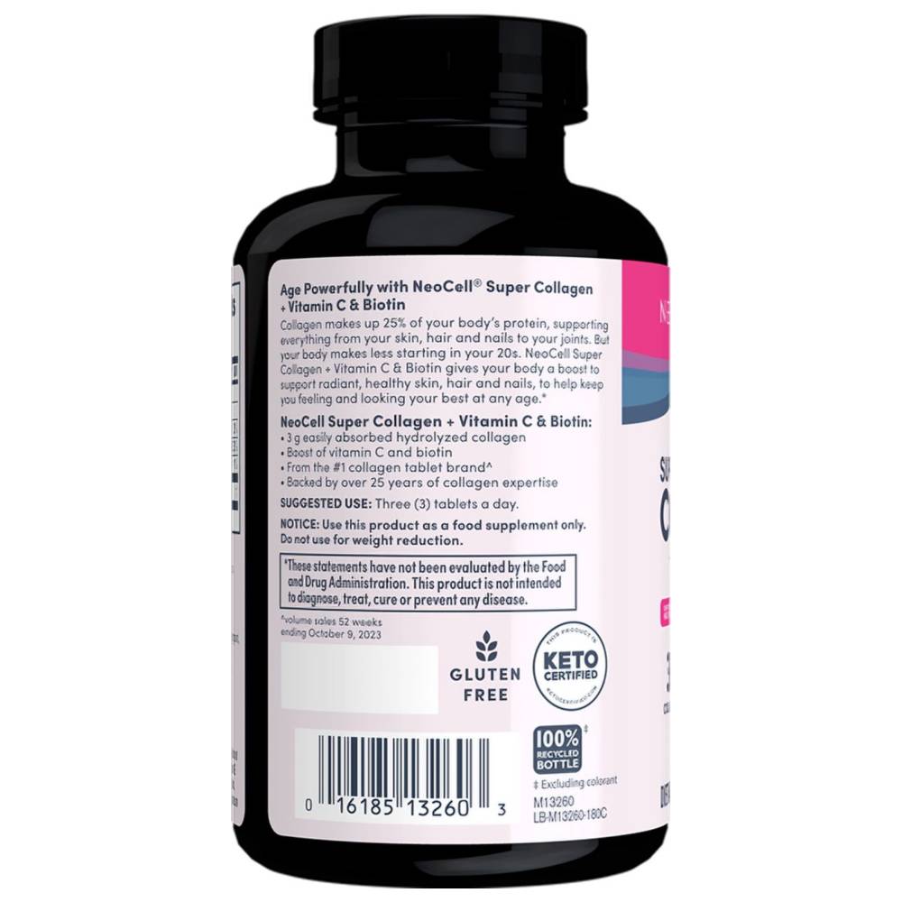 نيوسيل - أقراص سوبر كولاجين مع فيتامين سي والبيوتين - 360 قرصًا