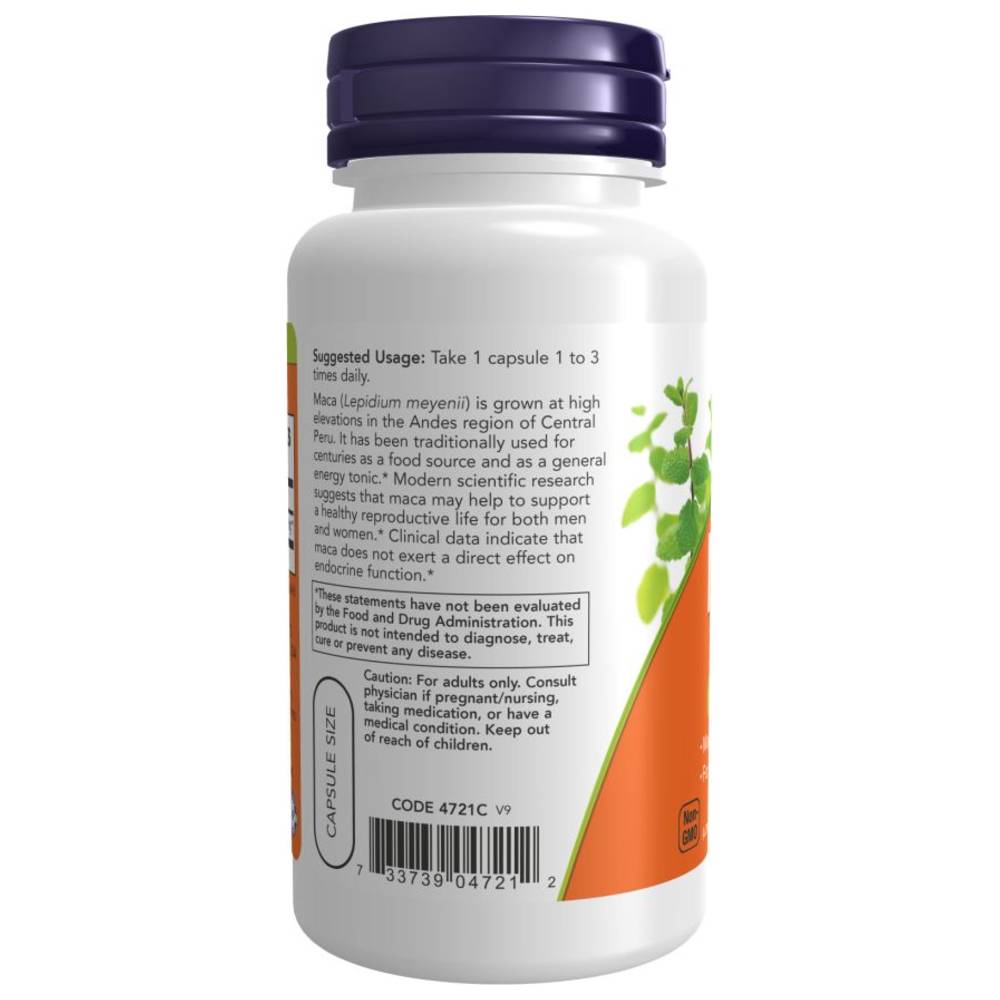 Now Foods - Maca 500mg Veg Capsules - 100 Pcs