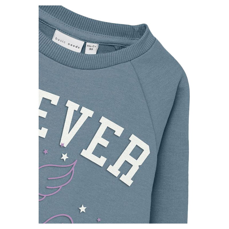 نيم ات - سويت شيرت كم طويل - أزرق