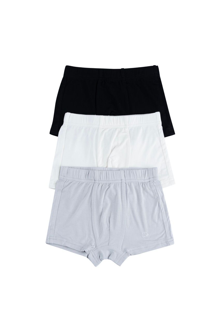 Anvi Baby - 3pc-Set - Organic Bamboo Briefs - Grey/White/Black