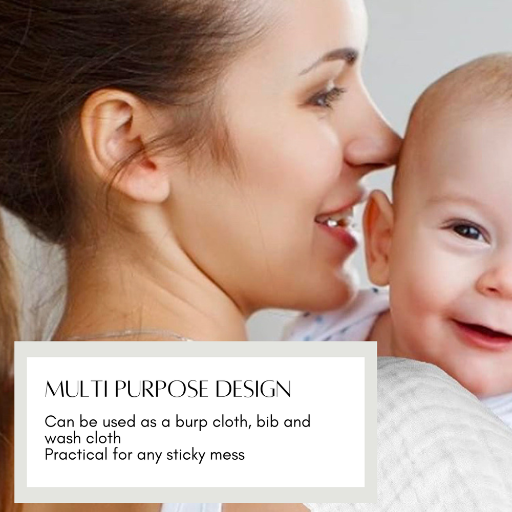 جولي - أقمشة تجشؤ ومراييل قطنية - مجموعة من 6 قطع