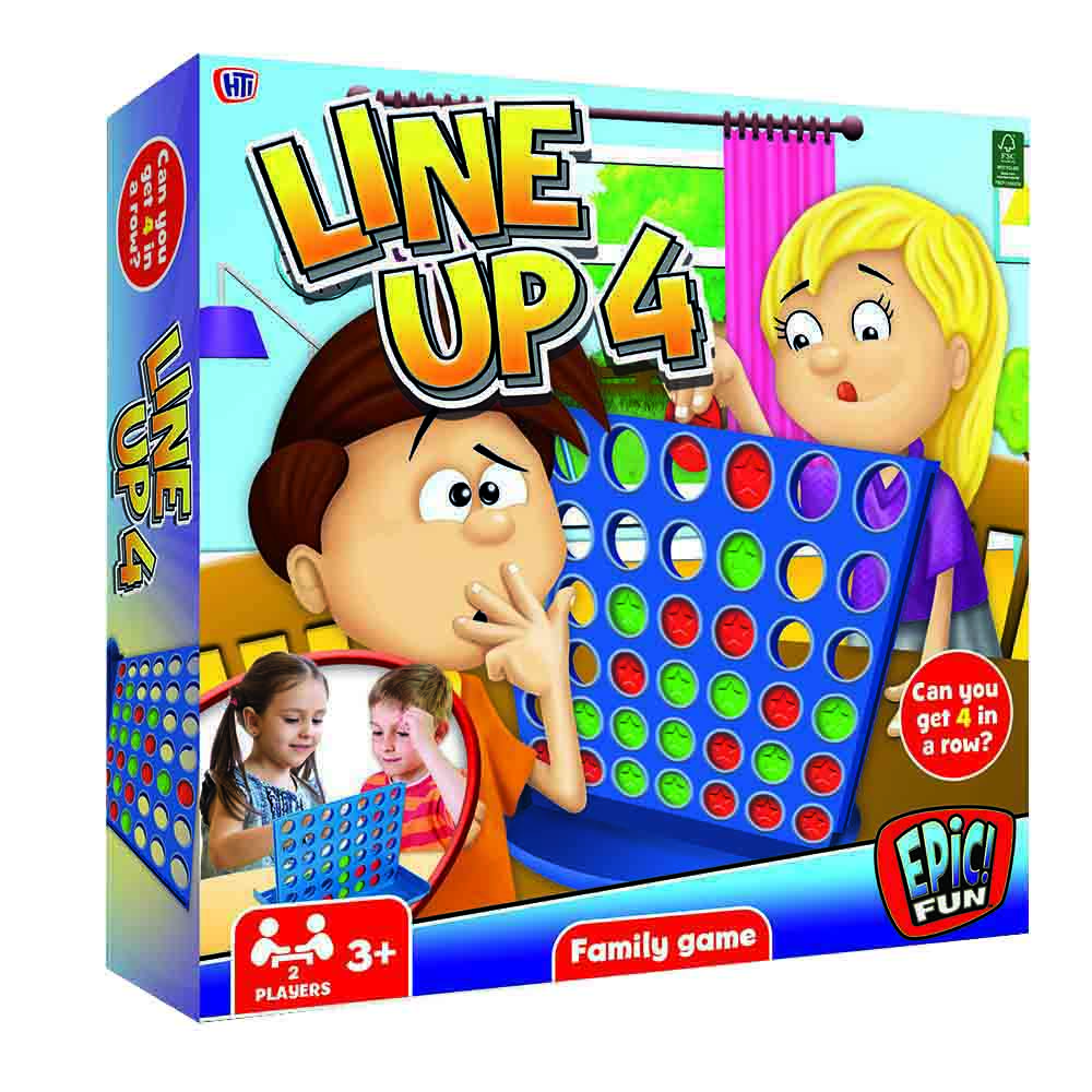 Epic Fun - Line Up 4 Pick & Play Game - Blue