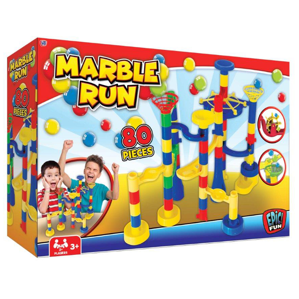 Epic Fun - Mega Marble Run Game - 80pcs