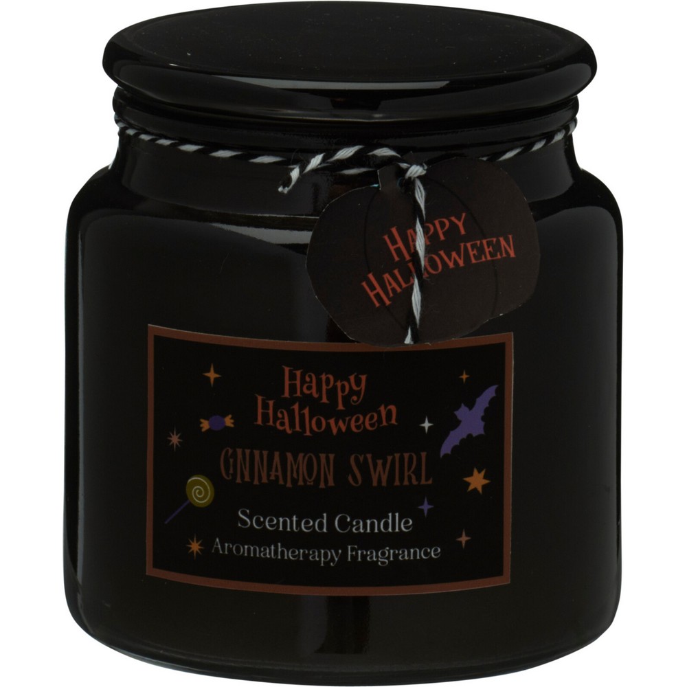 Koopman - Halloween Aromatic Scented Candle In Glass - 10x11 cm - Style May Vary - 1 Pc
