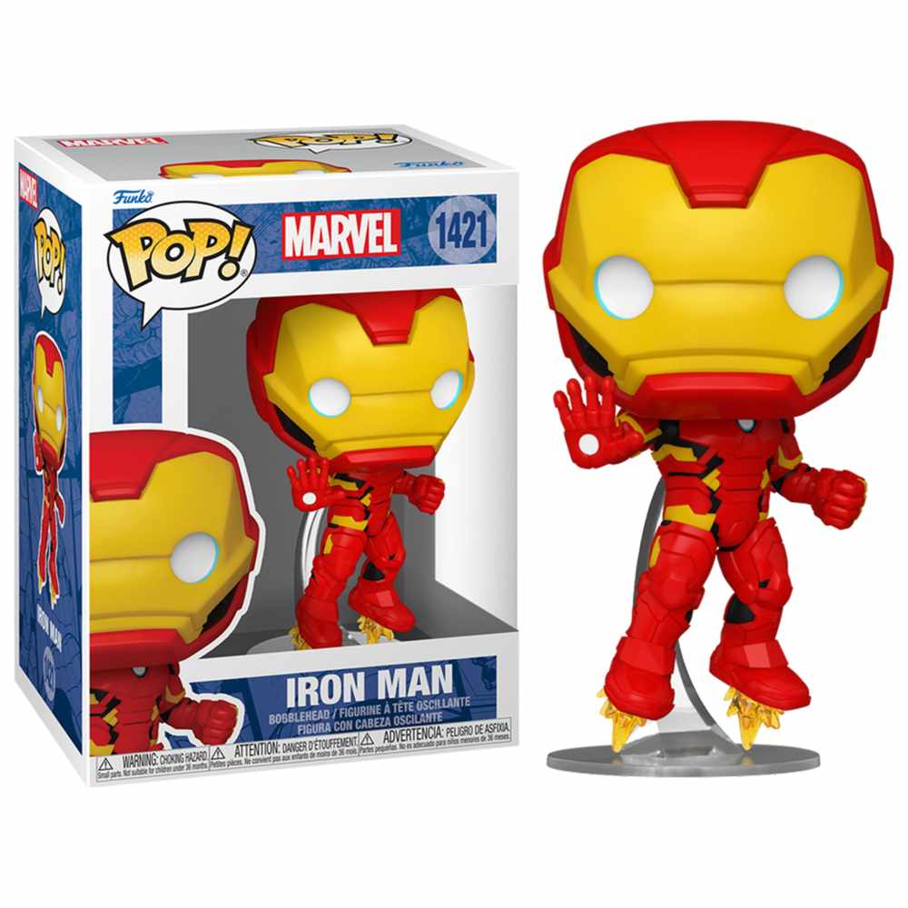 Funko - Pop! Marvel Collectable Vinyl Figure - Iron Man - 3.75-Inch