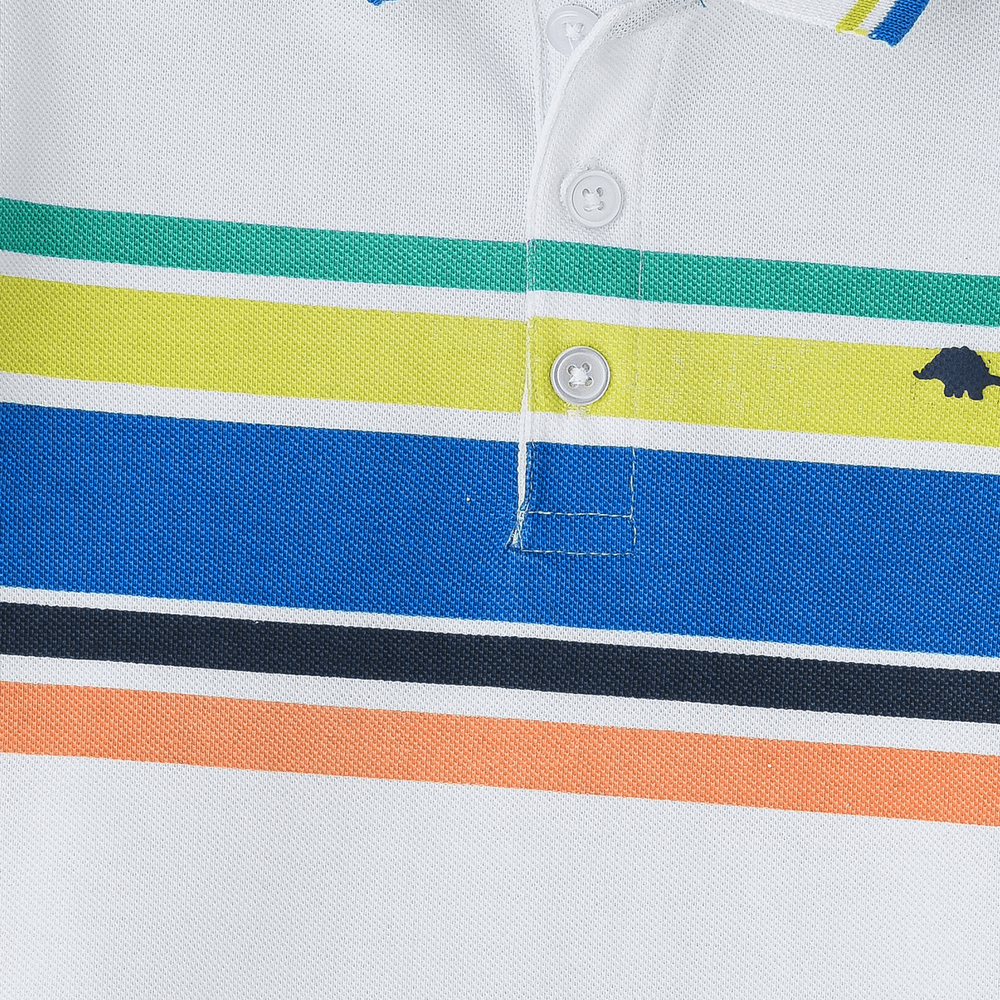 جام - قميص بولو ولادي قطن مخطط - متعدد الألوان