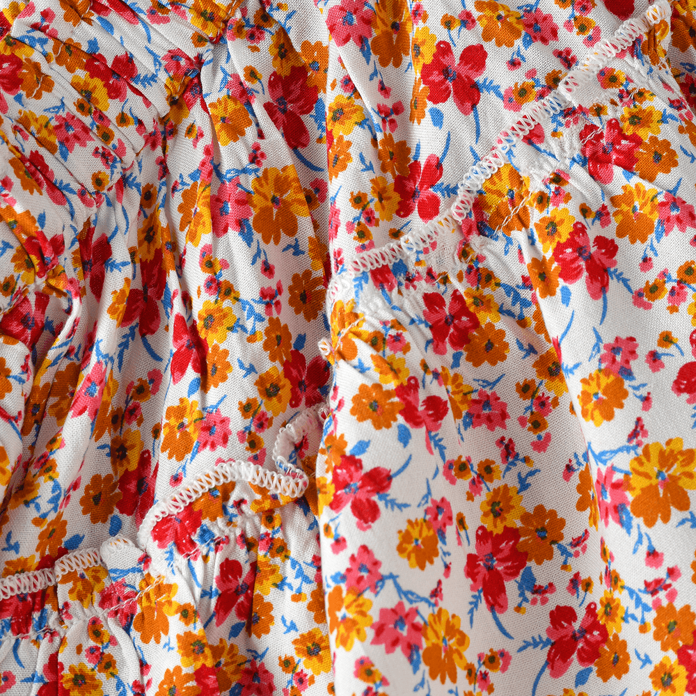 جيلين - تنورة فيسكوز موردة للبنات - بلومينغ أدفنتشرز