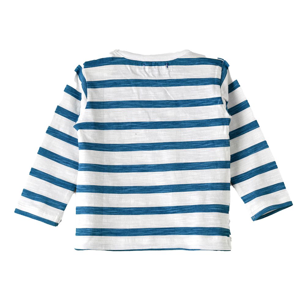 Jam - Boys' Striped Long Sleeves T-Shirt - Blue