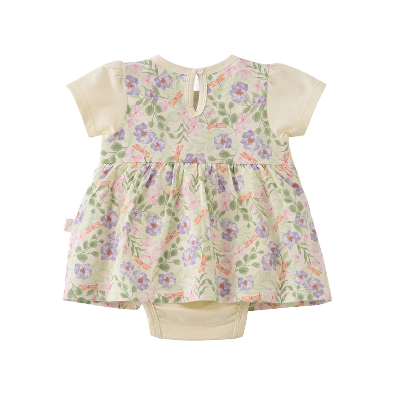 إليغنت كيدز - فستان بادي سوت بناتي مزهر - متعدّد الألوان