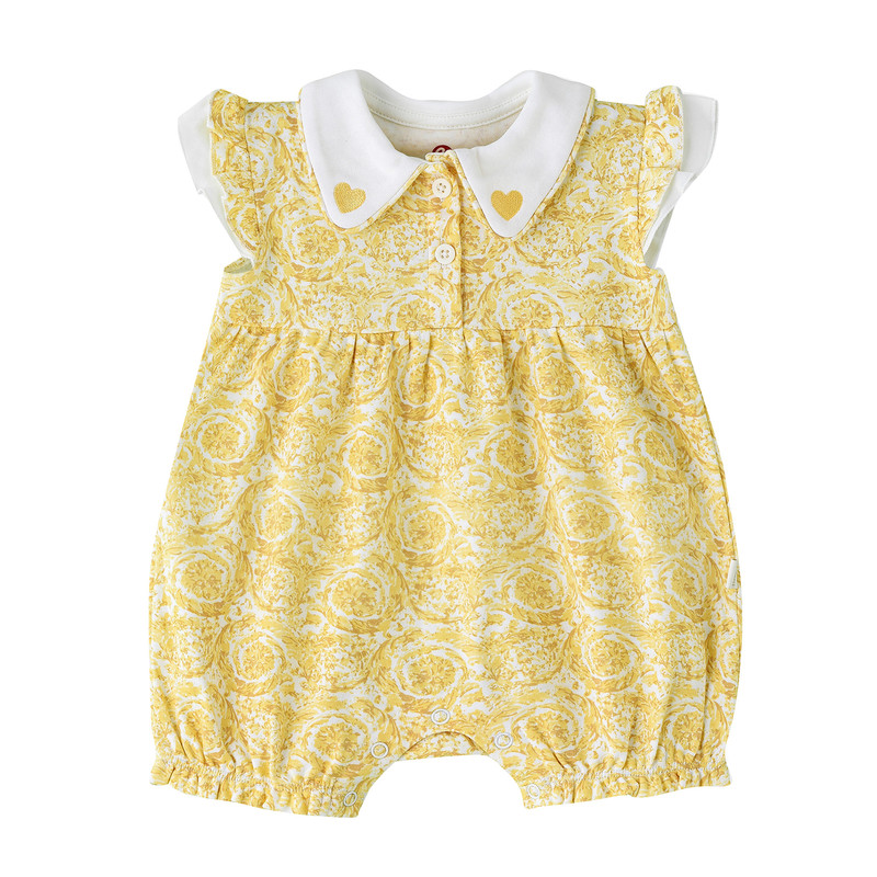 Elegant Kids - Baby Girl's Cotton Romper - Yellow