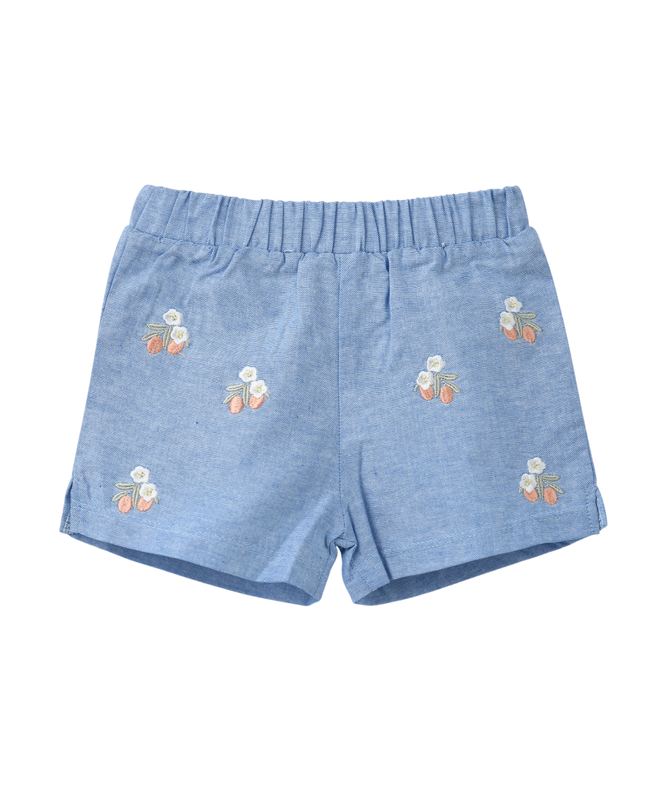 Tiny Hug - Baby Girl's Shorts - Blue
