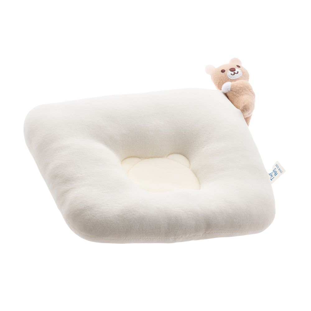 Tiny Hug - Newborn Baby Square Pillow - Ivory