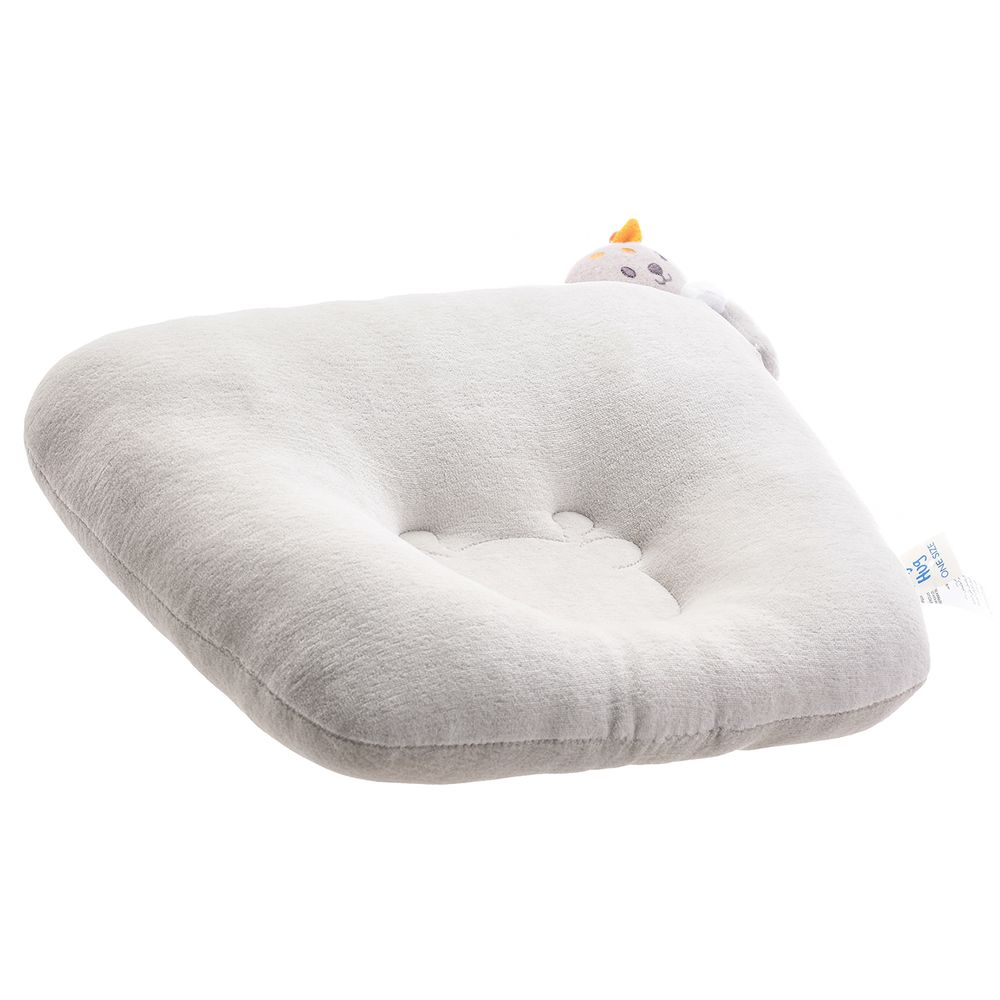 تايني هاغ - وسادة مسطحة ناعمة وجيدة التهوية لحديثي الولادة - رمادي