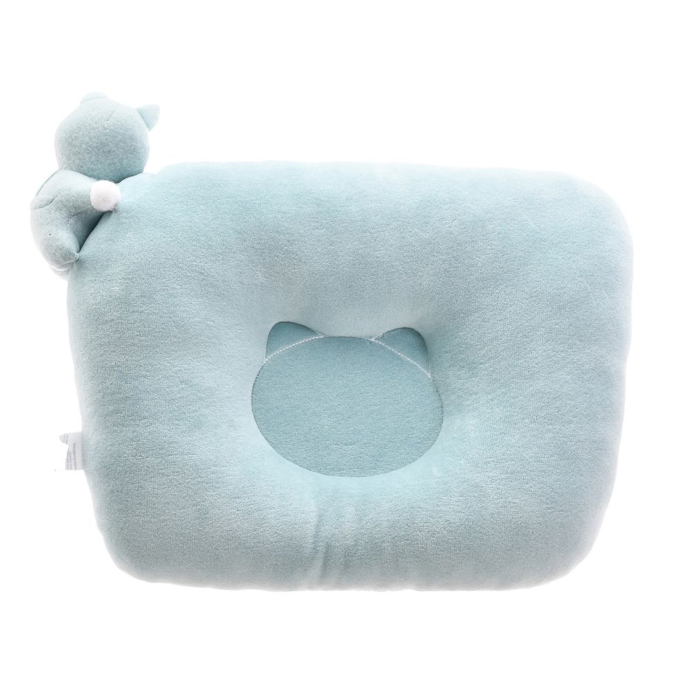 Tiny Hug - Newborn Baby Square Pillow - Blue