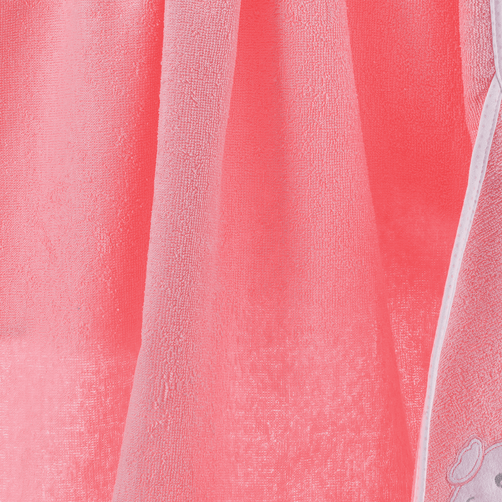 تايني هاغ - منشفة بقبعة للأطفال - زهري