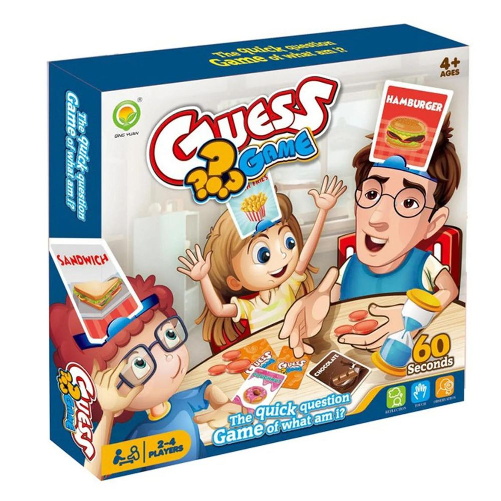 جودة - لعبة بطاقات تخمين الطعام - ملونة