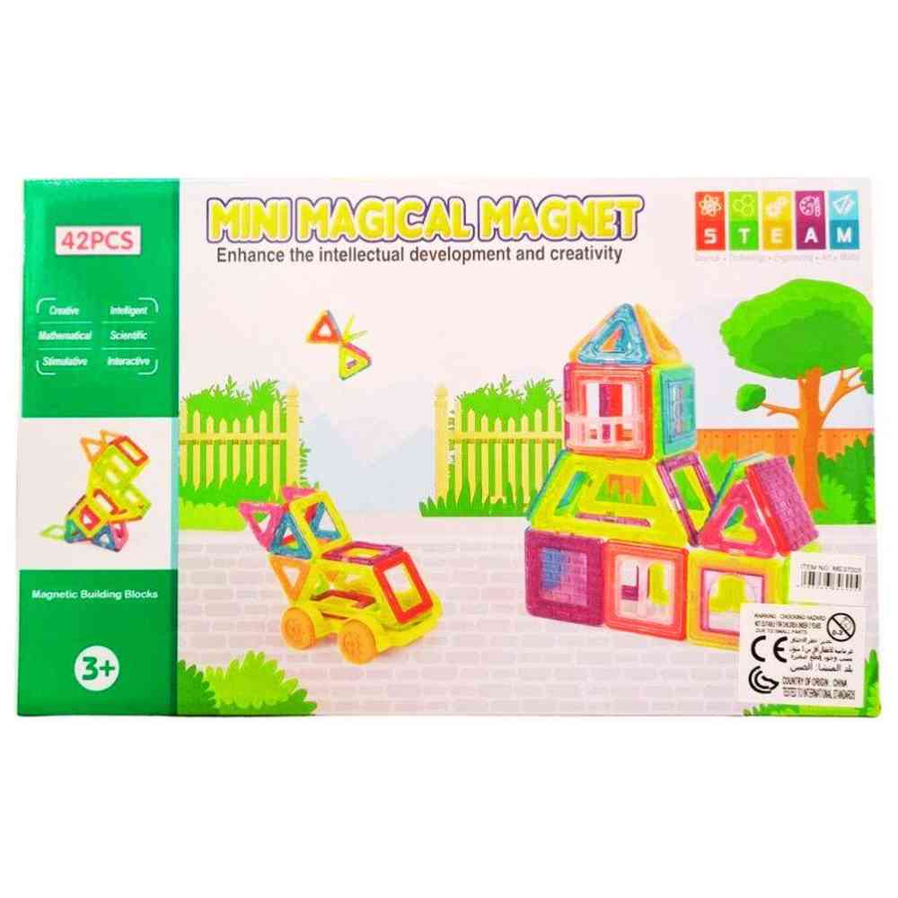 Jawda - Magnetic Blocks Building Tiles Set - 42 Pcs