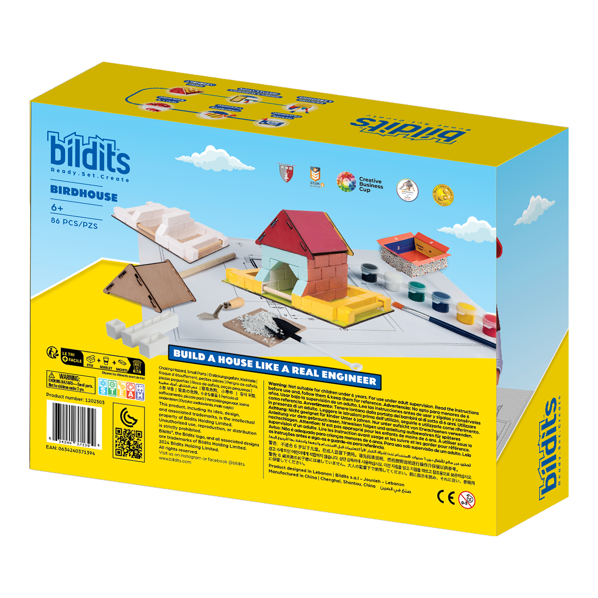 Bildits - Birdhouse DIY Kit - 86 Pcs