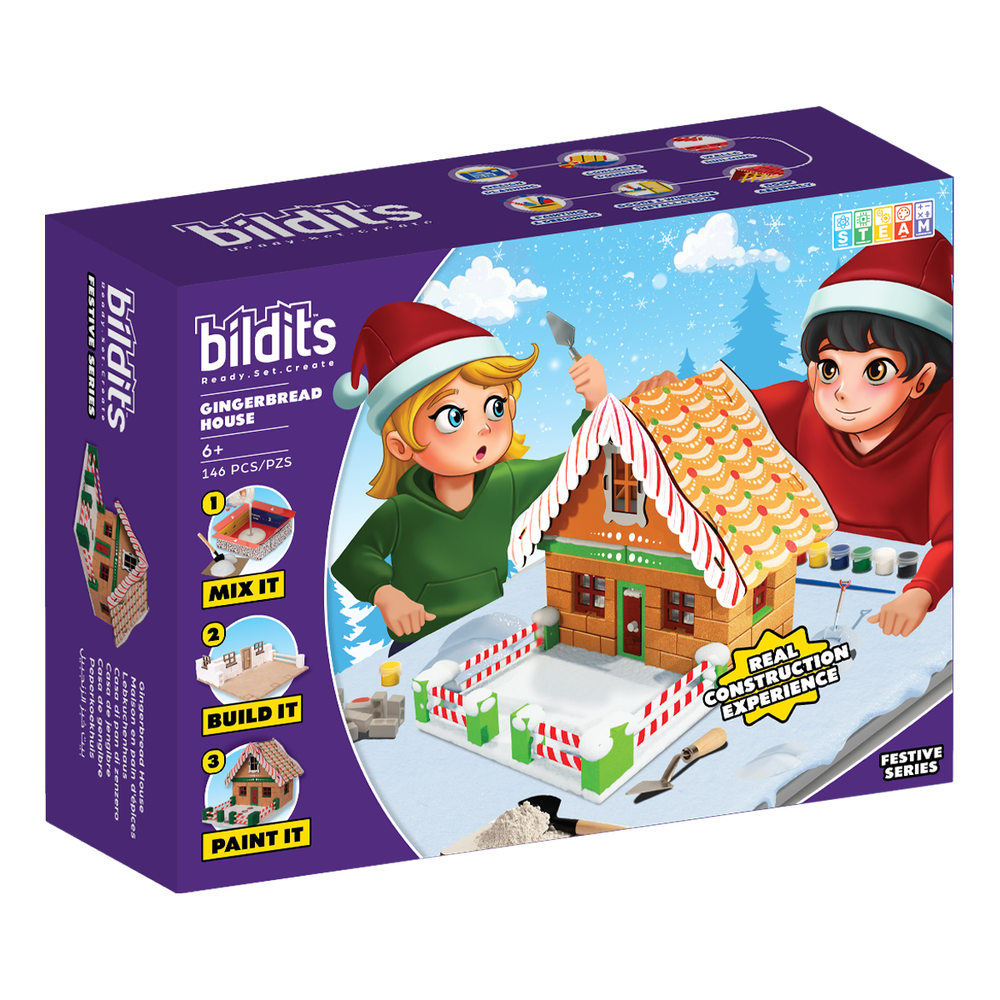 Bildits - Gingerbread House DIY Kit - 146 Pcs