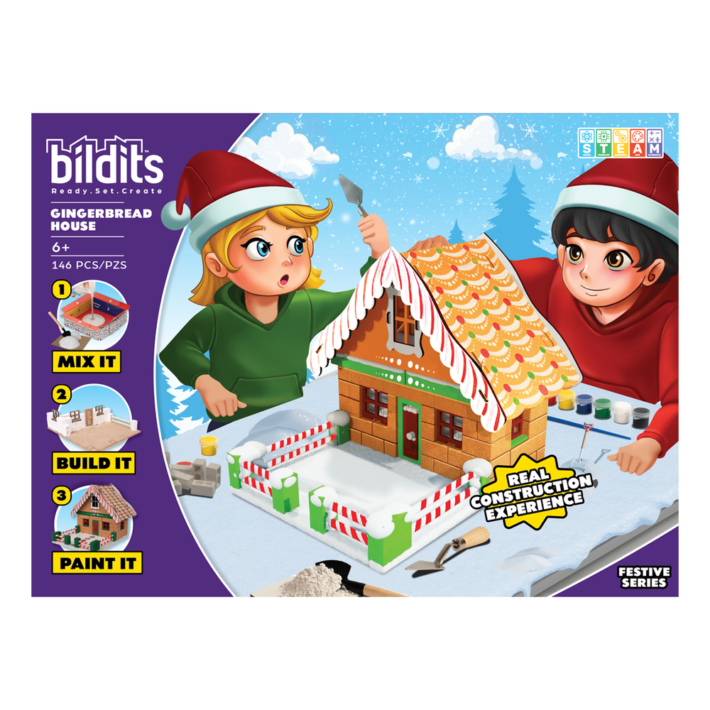 Bildits - Gingerbread House DIY Kit - 146 Pcs