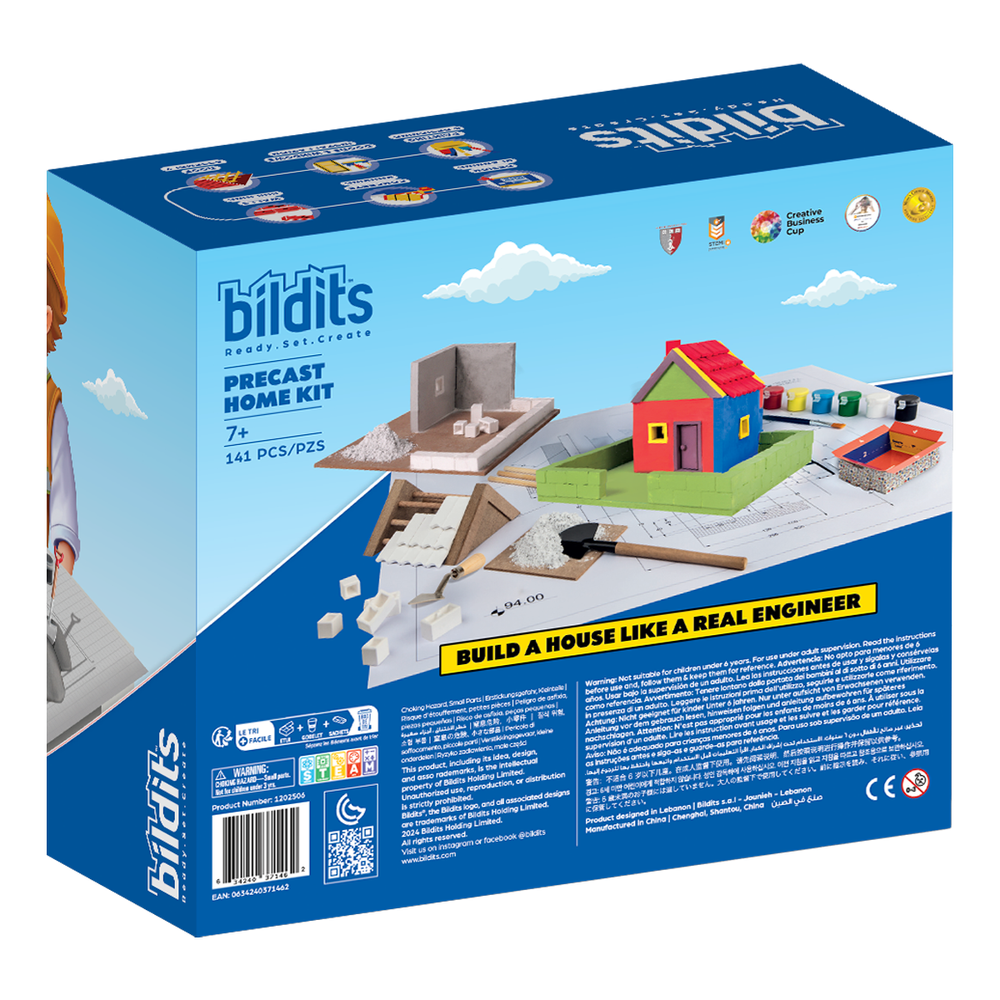 Bildits - Precast Home DIY Kit - 141 Pcs