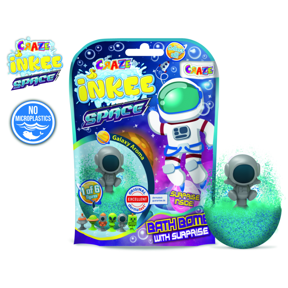 Craze - Inkee Space Bath Bomb - Design May Vary - 1 Pc