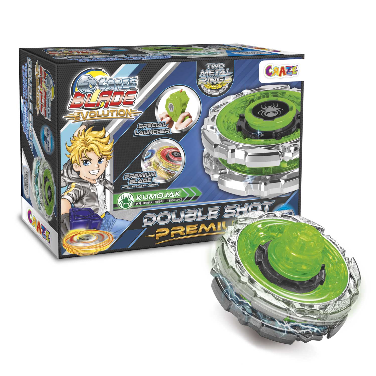 Craze - Blade Evolution Duible Shot Premium - Green