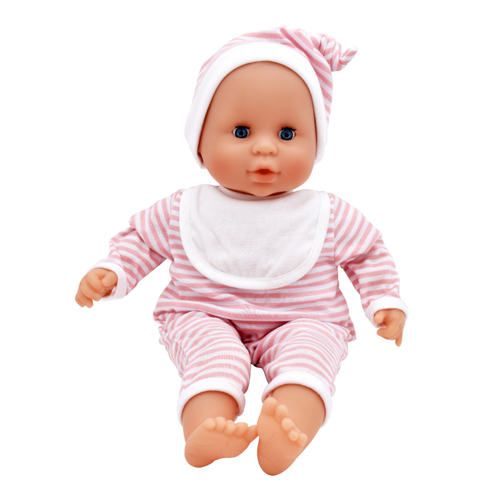 Dollsworld - Baby Joy Doll With Accessories - Pink - 15-Inch