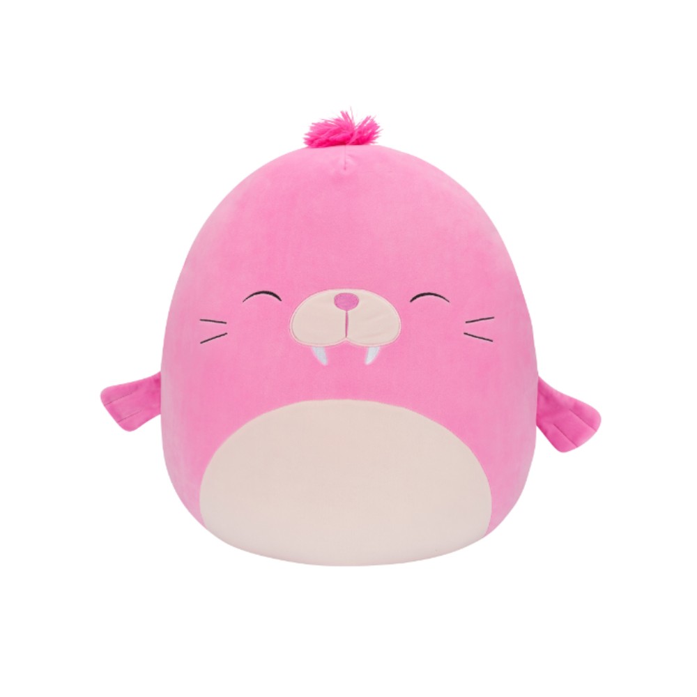 سكويشمالوز - دمية محشوة كبيرة - حيوان الفظ بيبر - زهري - 16 إنش