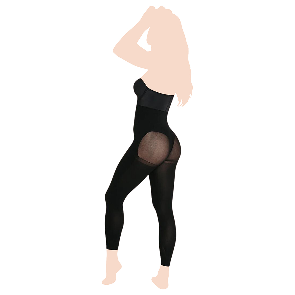 Mums & Bumps - Leonisa - Invisible Body Shaper With Leg Compression - Black