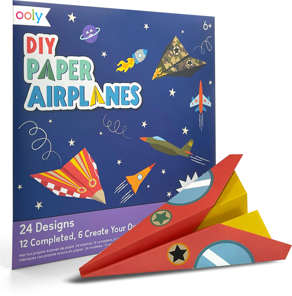 Ooly - DIY Paper Airplanes Craft Kit - Multicolor - 26 Pcs