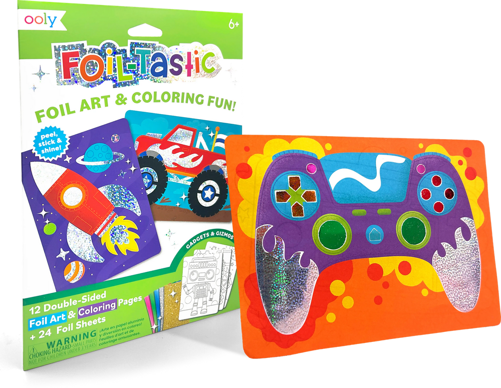 Ooly - Foil-Tastic Foil Art And Coloring Fun Kit - Gadgets & Gizmos - 36 Pcs