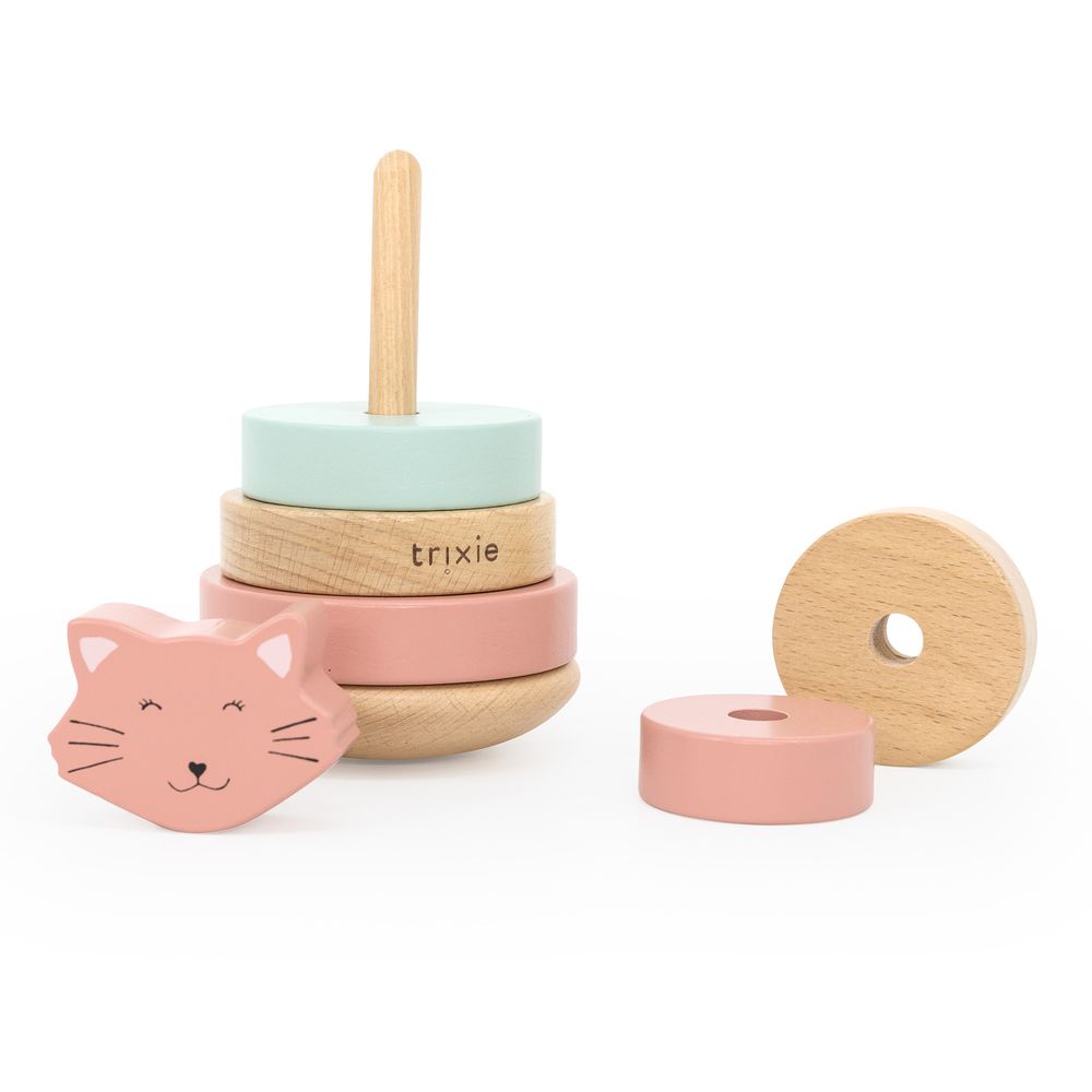 Trixie - Wooden Stacking Toy - Mrs. Cat
