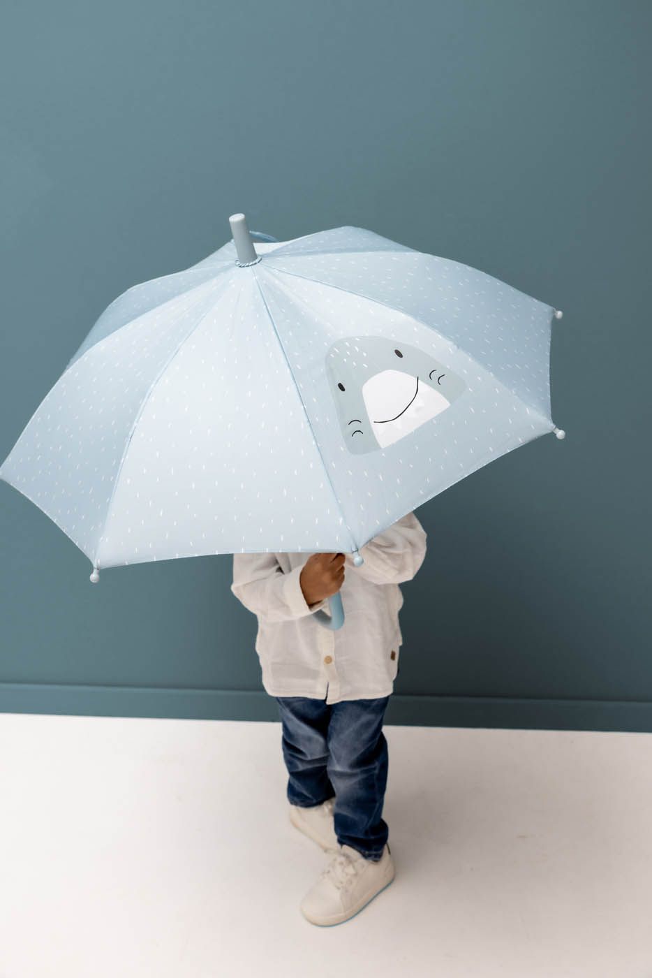 Trixie Baby Umbrella - Mr. Shark - Light Blue