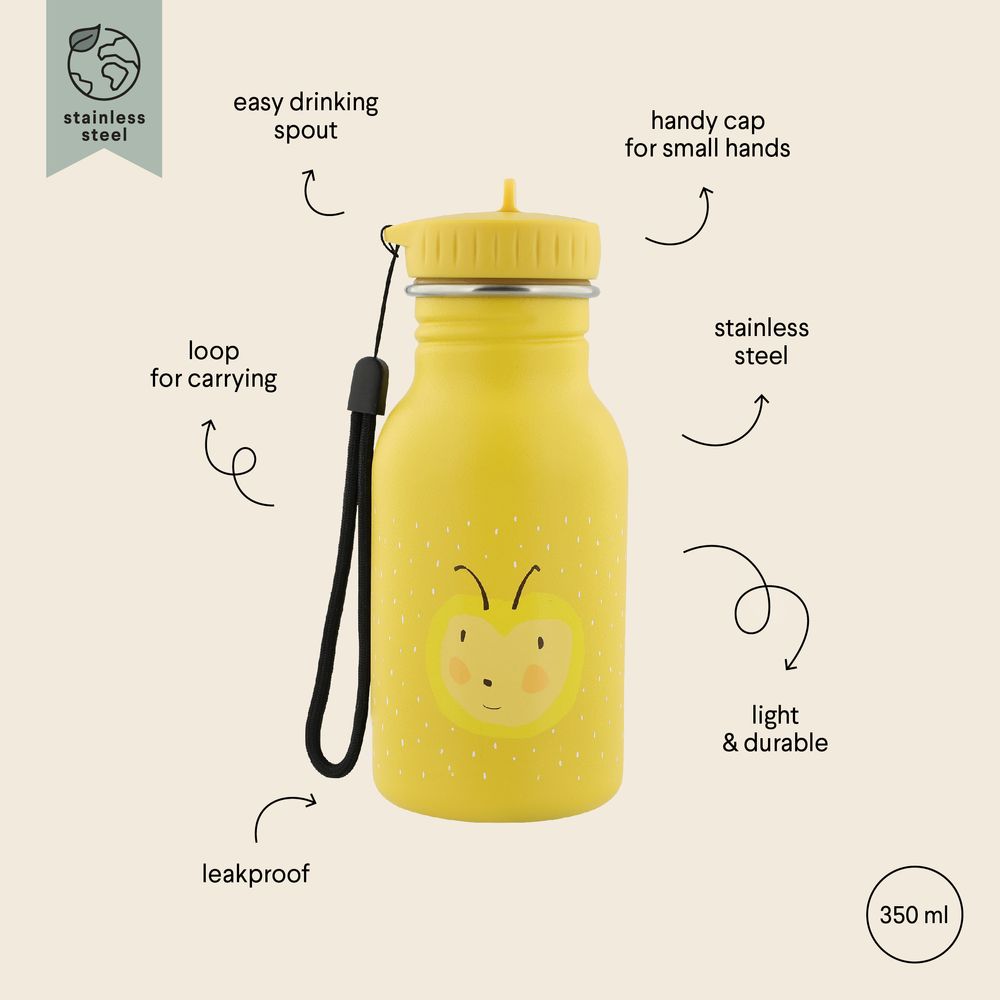Trixie - Stainless Steel Water Bottle - Mrs. Bumblebee - 350ml