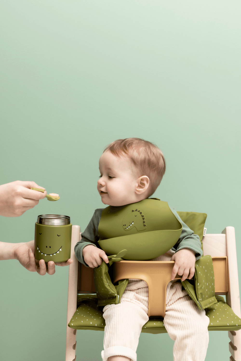 تريكسي - حافظة طعام معزولة - 350 مل - السيد ديناصور